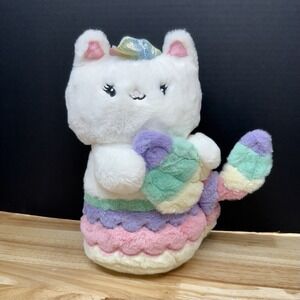 FAO Schwarz Glow Brights Toy Plush LED Glowing Light Meowmaid 12" Stuffed Animal